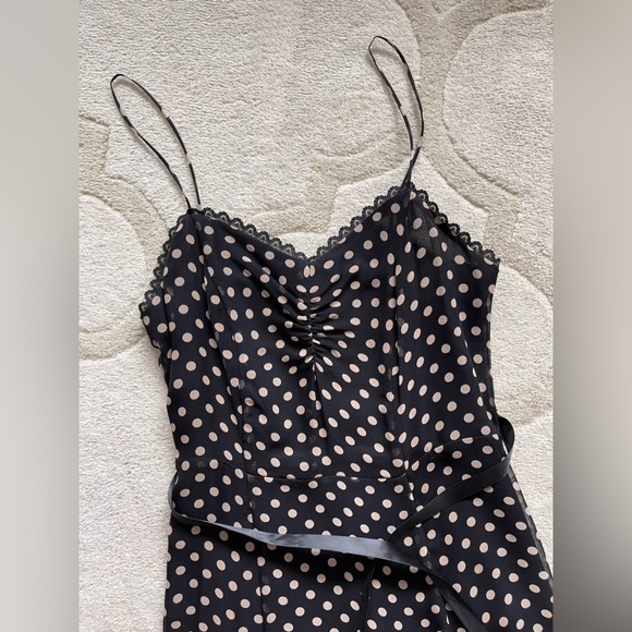 Vintage silk polka dot summer dress - Picture 2 of 7